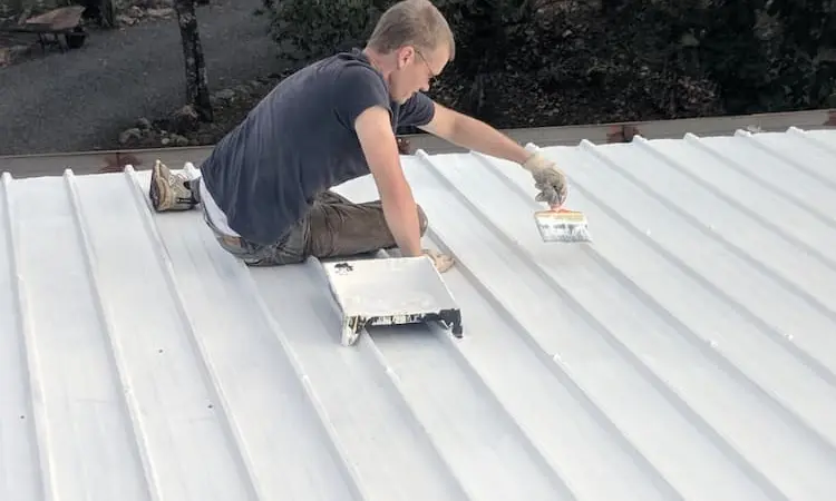 paint rusty metal roof step by step